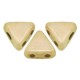 Cuentas de vidrio Kheops® par Puca® - Opaque beige ceramic look 03000/14413